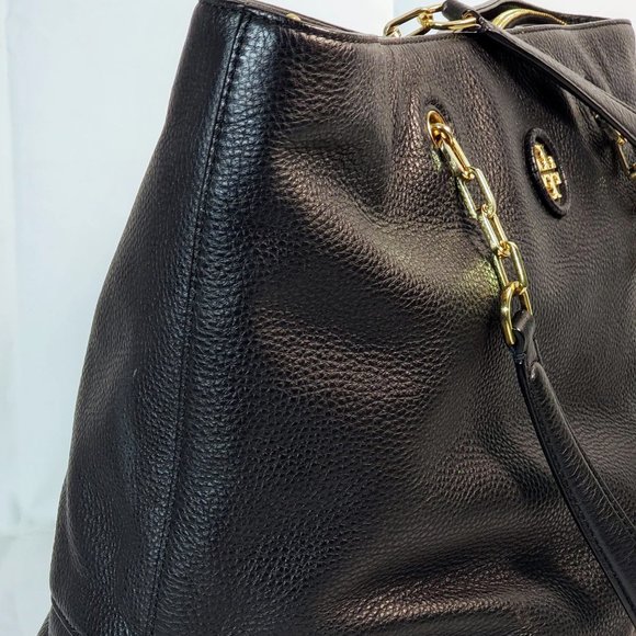 Tory Burch - Whipstitch Logo Tote, leather, excellent condition - Picture 4 of 14